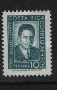 Costa Rica C320 Hinged ,1961 Miguel Obregon