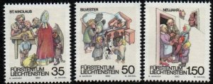 Liechtenstein # 952 - 954 MNH