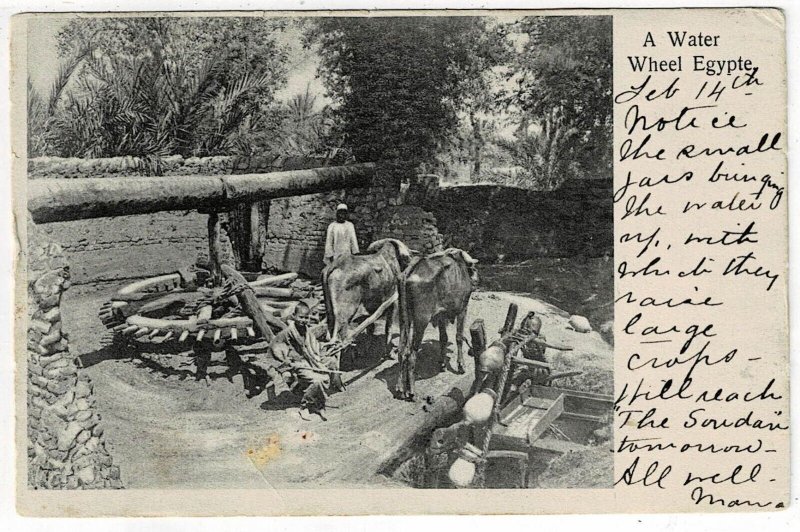 Sudan 1905 postcard to the U.S.