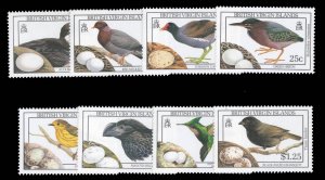 Virgin Islands #658-665 Cat$20.50, 1990 Birds, complete set, never hinged