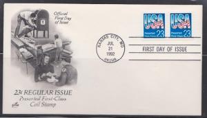 2606 Presorted USA coil pair Unaddresssed ArtCraft FDC