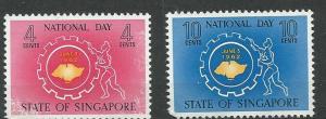 Singapore #60-61 (MNH) CV $1.75