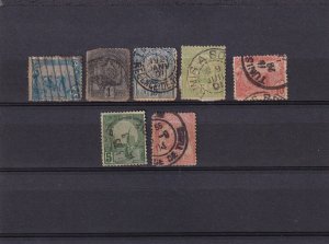 SA26g Tunisia 1890's-1900's selection of used stamps