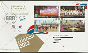 27/9/2012 MEMORIES OF LONDON 2012 M/SHEET FDC-TALLENTS HOUSE PMK+INSERT -CHARITY