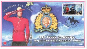 CA23-003, 2023, 150 Years Royal Canadian Mounted Police, First Day of Issue, Pic