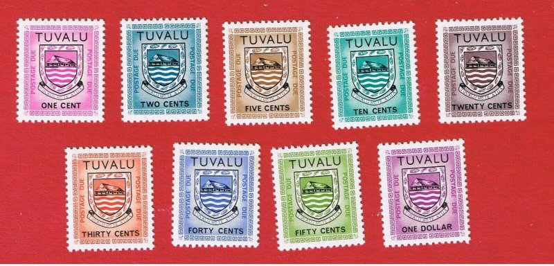 Tuvalu #J1-J9  MNH OG   Postage Due   Free S/H