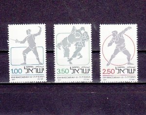 Israel, Scott cat. 633-635. Sports as Fencing & Judo.