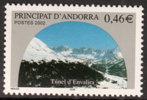 Andorra (French) #562  MNH - Envalira Tunnel (2002)