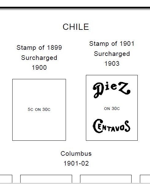 CHILE STAMP ALBUM PAGES 1853-2011 (274 PDF digital pages)