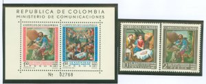 Colombia #C388/C439-C440 Mint (NH) Souvenir Sheet