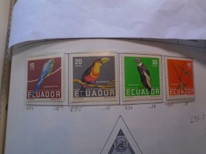 Ecuador  #  634-37  MNH