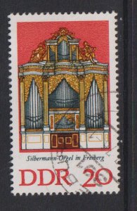 German Democratic Republic DDR #1708  used 1976 Silbermann organs  20pf