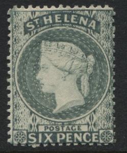 St. Helena 1889 6d gray perf 14 mint o.g.