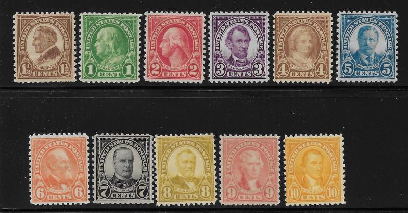 UNITED STATES SC# 632-42  F/MNH