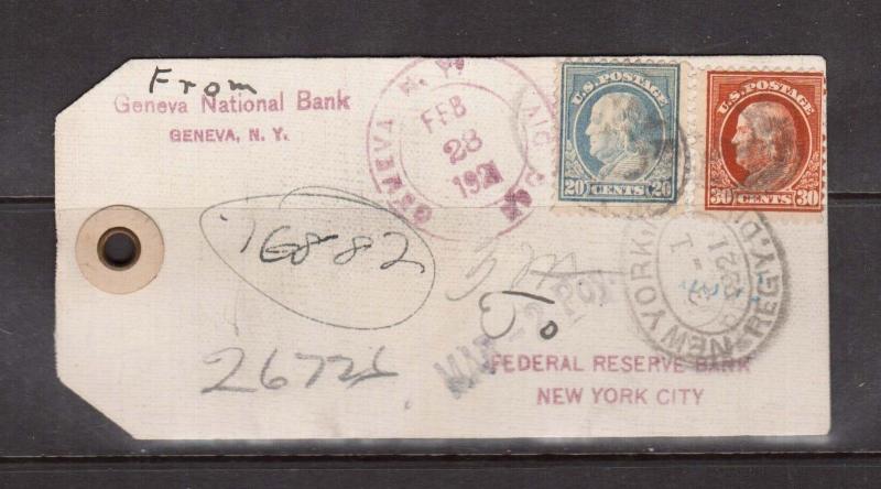 USA #515 #516 Used On Bank Tag 