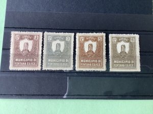 Italy Fontana Elice 1890 revenue  mounted mint stamps Ref A4451