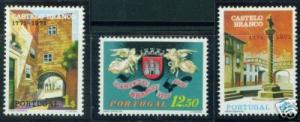 PORTUGAL Scott 1110-12 MNH** Castelo Brancol set CV $2.70