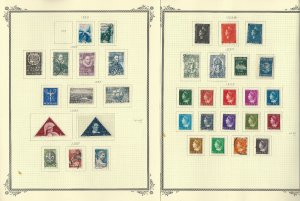 Netherlands Stamp Collection on 24 Scott Quad Pages, 1929-1988, JFZ