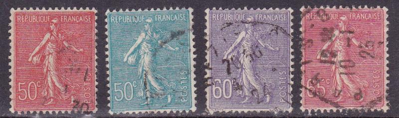 France 1903-38 SOWER Issue Complete (17) in Fine/VF/Used(0) Condition