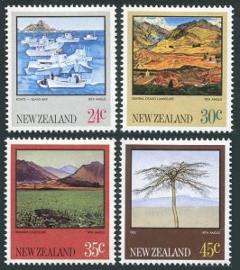 New Zealand 780-783,hinged.Mi 870-873. Landscapes 1983. Island Bay, Ship, Tree,