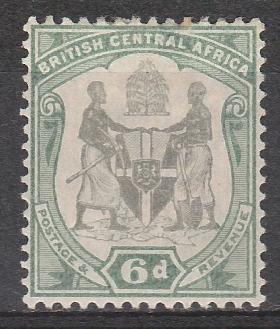 BRITISH CENTRAL AFRICA 1897 ARMS 6D