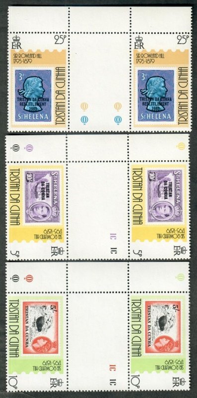 Tristan da Cunha #261 - 262 set of MNH gutter pairs