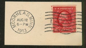 U.S. - 393 - Fine/Very Fine - Used (with Moorehead, Minnesota 1913 cancel)