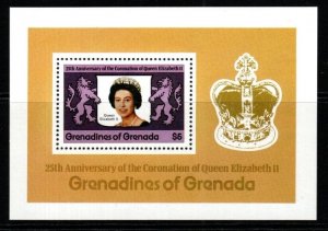 GRENADA GRENADINES SGMS275 1978 25TH ANNIV OF CORONATION MNH