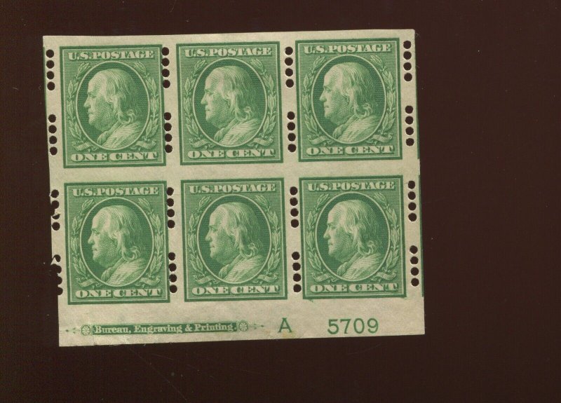 383 Farwell Group 4 4B4 Perfs Plate Block of 6 Stamps with PSE Cert (Bz 1174)