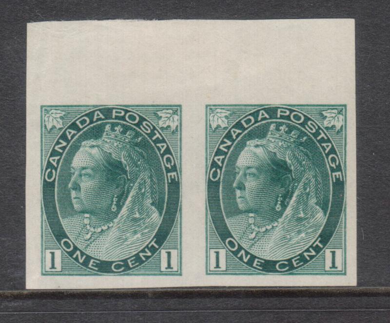 Canada #75a XF/NH Imperf Pair **With Certificate**