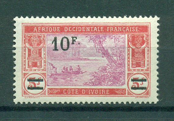 Ivory Coast sc# 90 mh cat value $19.00