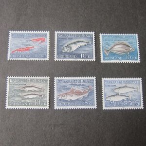 Greenland 1981 Fish Sc 136-141 set of 6 MNH