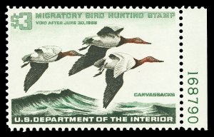 Scott RW32 $3.00 Duck Hunting Mint VF NH Disturbance Spot Cat $100