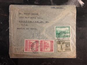 1946 Asuncion Paraguay Airmail Cover To Baltimore MD USA