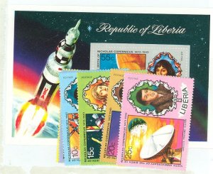 Liberia #653-658/C200  Single (Complete Set) (Space)