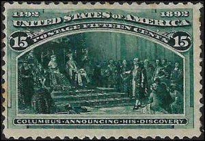 238 Mint,RG,H... SCV $250.00