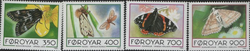 FAROE ISLANDS 256-9 MNH F/VF SET OF 4