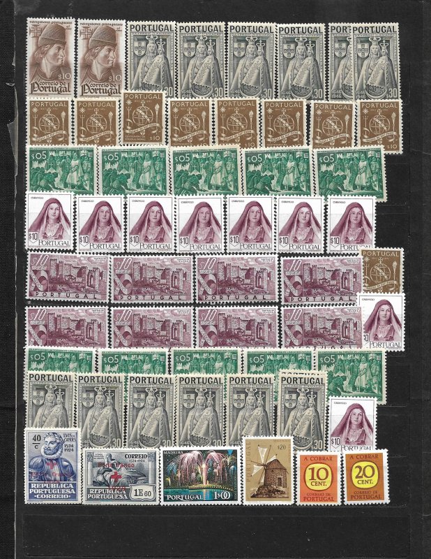 COLLECTION LOT OF 56 PORTUGAL MINT STAMPS 1945 + CLEARANCE