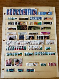 *About 250 used Post 2000 US Stamps, 60 different, off paper, generally sound