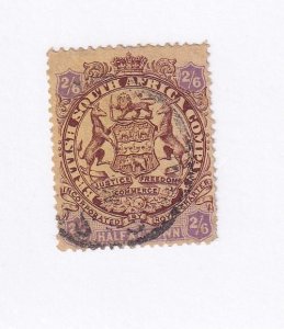 RHODESIA # 35 VF-LIGHTLY USED 2/6sh CREST CAT VALUE $88