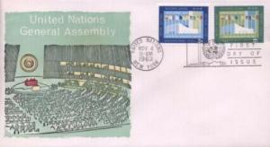 UN #119/120 GENERAL ASSEMBLY - Overseas Mailer