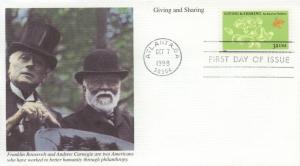 1998 Giving & Sharing (Scott 3243) Mystic FDC