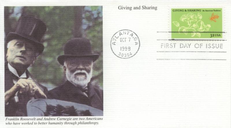 1998 Giving & Sharing (Scott 3243) Mystic FDC