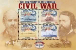 Micronesia 2011 - American Civil War - Sheet of 4 Stamps - Scott #921 - MNH