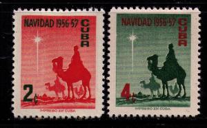 CUBA Sc# 562-563 MH FVF Set 2 The Three Wise Men