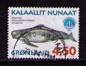 GREENLAND Sc# 331 USED FVF Long-finned Pilot Whale