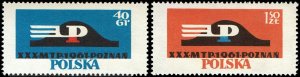 Poland #977-78  MNH - International Poznan Fair  (1961)