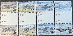 BRITISH INDIAN OCEAN TERR.# 198-201-MINT/NH--SET OF GUTTER PAIRS--1998