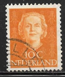 Netherlands 308: 10c Queen Juliana, used, F-VF