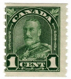 (I.B) Canada Postal : 1c Green Coil (SG 305)